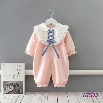 Detské Oblečenie 2020 Zimné Nové Baby One-Piece Suit Vzduchu Bavlna Dieťa Hrubé Teplé Romper Plazenie Oblečenie Baby Girl Šaty