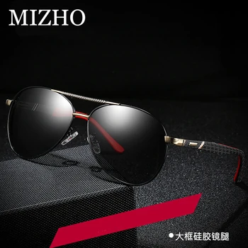MIZHO Módny Dizajn Pilot Polarizované slnečné Okuliare Mužov Chameleon Slnečné Okuliare, Anti-Glare UV400 Noci Bezpečnosť Jazdy Okuliarov