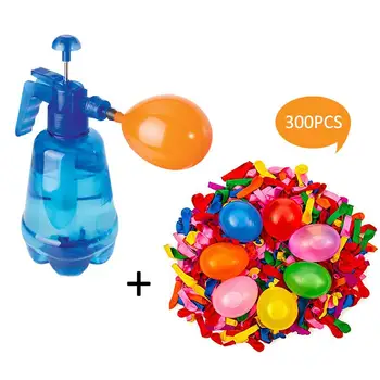 300pcs Detí Inovatívne Vody Balón Prenosné čerpacie Stanice Čerpadla Spreji Príručka Vody Inflácie Loptu Hračka Balón