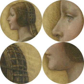 La Bella Princess Of Plátno Maľby Leonarda Da Vinci Blízkosti Wall Art Plátno, Vytlačí Reprodukcie Obrazov Na Stenu Domova