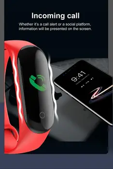 M4 Smart Band Náramok Fitness Sledovanie Tepovej frekvencie, Krvného Tlaku Fitness Náramok Smart hodinky Pre Android IOS часы amazfit