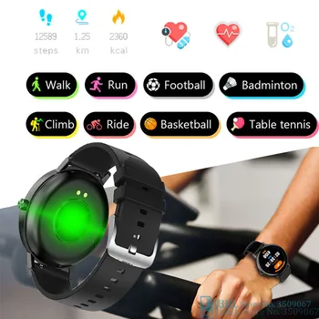 NOVÝ Full Touch Smart Hodinky Ženy Muži Smartwatch Fitness Šport Tracker Bluetooth Vodotesné Hodinky Pre Android IOS Kolo Hodiny