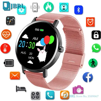 NOVÝ Full Touch Smart Hodinky Ženy Muži Smartwatch Fitness Šport Tracker Bluetooth Vodotesné Hodinky Pre Android IOS Kolo Hodiny