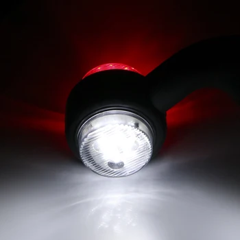 2ks/set 12/24V LED Bočné Obrysové Svetlo Truck Indikátor Lampa zadné Svetlo Montáž Červené Biele Auto-styling Pre prípojné Vozidlo, Van Nákladných vozidiel