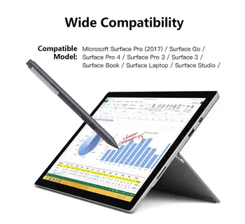 Jazyka pre Microsoft Surface Pero,Aktívne Pero s rozlíšením 1024 Tlak Citlivosť Podporuje 240 Dní Pohotovostného 600hrs na Povrchu Pro 7