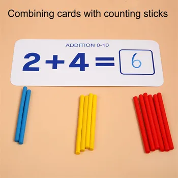Detské Slovo Pravopis Skoro Učebné Kognitívne Karty 3D Puzzle Montessori Hra Matematika Aritmetický Učebné Pomôcky, Vzdelávacie Hračky