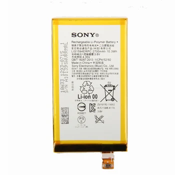 Originál Sony LIS1594ERPC Batérie Pre Sony Xperia Z5mini Z5 kompaktný Z5 Mini E5823 E5803 2700mAh