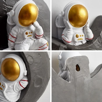Astronaut 3D Stereo Stene Visí Moderné Tvorivé Domova Spaceman Samolepky na Stenu Živice Remesiel Pozadí Dekorácie, Ozdoby
