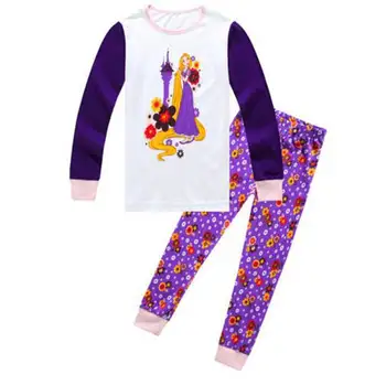 Nové deti, dievčatá, pyžamá sady Snow White Princezná pyžamá deti pijama infantil sleepwear domáce oblečenie cartoon Dieťa pijama 2-7Y