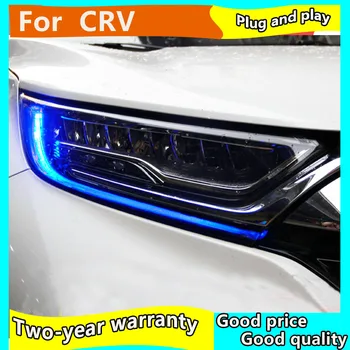 Svetlometu montáž Na Honda CRV 2017-2019 led Reflektor Pre CR-V LED Svetlomet s LED DRL dynamické Predné svetlo