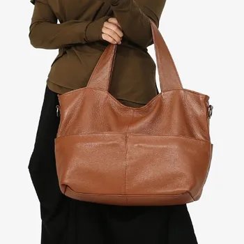 DAWOBOB taška cez rameno ženy dizajnér kabelka vysoko kvalitné ženské Hobo, taška tote mäkké pravej kože Veľké crossbody tašky adies