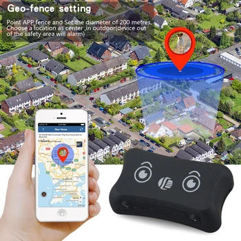 Mini Pet GPS Tracker TK200 Nepremokavé IP66 Psov/Mačiek GPS Tracker TK200 reálnom čase Sledovanie Low Battery Alarm Auto-styling Locators
