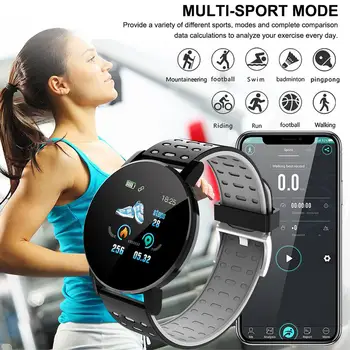Nové Športové Smart Hodinky Vodotesné Srdcovej frekvencie Inteligentný Náramok s Vysokým rozlíšením Dotykový Displej Fitness Smartwatch pre Mužov, Ženy