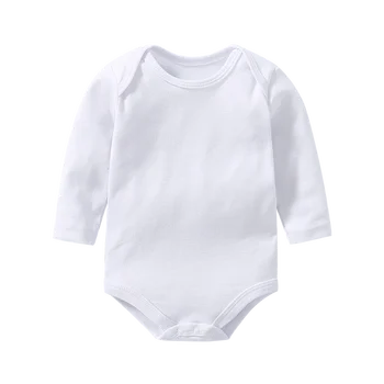 Longsleeve Baby Kombinézach Dailywear Biela Základné nosenie 5 Kusov Dary Nastaviť Novorodenca Bebe Oblečenie