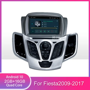 Android 10 Auto DVD Prehrávač Pre FORD Fiesta 2008-2017 GPS Navigácie 2 Din autorádia Multimediálne WIFI Stereo IPS Headunit RDS
