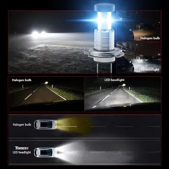 2X Auto H7 LED Žiarovky Svetlometu CANBUS Auto Žiarovka Chvost Led Hmlové svetlo Svetlomet DRL denného Svetla 6000k 110W 26000LM Automobily Vedúci svetlo