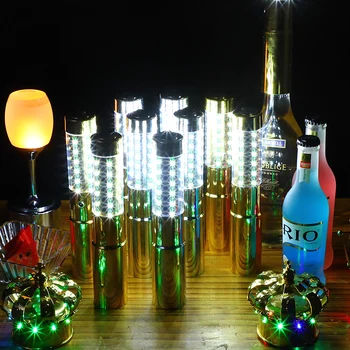 Thrisdar Nabíjateľná LED Stroboskop Taktovkou na Šampanské Víno Uzávery Fliaš KTV Bar, nočný klub LED Bleskom Palice Žiariace strobo Baton