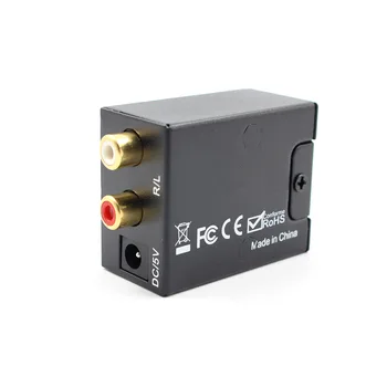 Vysoká Digitálneho na Analógový Audio Prevodník Optického Vlákna DAC Toslink Koaxiálny Signál na RCA R/L Audio Dekodér SPDIF ATV DAC Zosilňovač