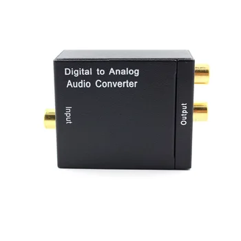 Vysoká Digitálneho na Analógový Audio Prevodník Optického Vlákna DAC Toslink Koaxiálny Signál na RCA R/L Audio Dekodér SPDIF ATV DAC Zosilňovač