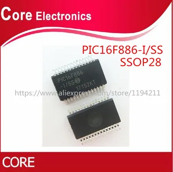 20PCS PIC16F886-I/SS PIC16F886 SSOP28 16F886 SMD Rozšírené Flash Mikroprocesory