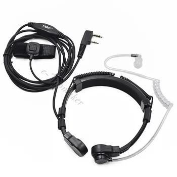 2 Pin Flexibilné Hrdla Headset Mikrofón Slúchadlá pre Kenwood PUXING TYT MD-380 Baofeng UV-5R Ham Rádio Walkie Talkie Slúchadlo