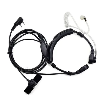 2 Pin Flexibilné Hrdla Headset Mikrofón Slúchadlá pre Kenwood PUXING TYT MD-380 Baofeng UV-5R Ham Rádio Walkie Talkie Slúchadlo