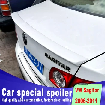 Pre Volkswagen VW jetta Sagitar 2006-2011 rok kvalitný módny dizajn spojler podľa primer čierna, biela farba