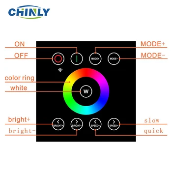 16W RGBW Optický Svetlo Motora vypínač Touch Regulátor 2.4 G Bezdrôtové LED Zdroj Svetla, Hviezda Stropné svietidlo