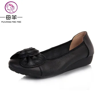 Plus Veľkosť(34-43) Ženy, Originálne Kožené Ploché Topánky Žena Mokasíny 2019 Nové Módne Jeden Ležérne Topánky Ženy Byty