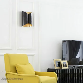 Moderné výtvarné umenie White Gold Black led nástenné svietidlá spálňa posteli nástenné svietidlo dizajnér model izba sconce vnútorných priestorov zariadenia