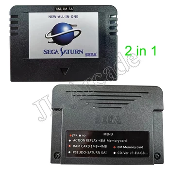 NOVÉ-ALL-IN-1 Sega Pseudo Saturn Action Replay 8MB Pamäťová Karta s Priamym odčítaním 4M Urýchľovač Goldfinger Funkcia