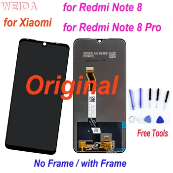 Originálne LCD Pre Xiao Redmi Poznámka 8 Pro LCD Displej Dotykový Displej Digitalizátorom. s montážou Rámu pre Redmi Note8 Poznámka 8 Displej
