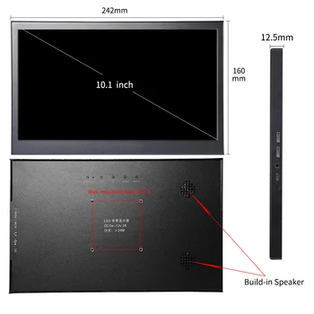 10.1 palcový 2K IPS HD LCD Dotykový displej Prenosný Monitor pc Mini HDMI 11.6