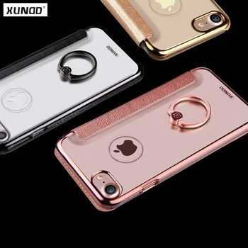 Pre iPhone 7 8 Plus Prípade Xundd Luxusné PU Kože Flip Peňaženky Prípade Jasné, PC Zadný Kryt pre iPhone 6 6s 6s Plus чехол