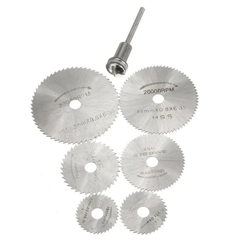 HOT-Kit HSS Kruhový Disk pílového Kotúča Kruhové Zuby + Tŕň pre Dremel