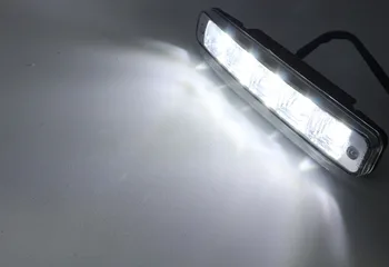 2 ks 12V 10W super svetlé 5 LED E4 hliníkové shell vodotesný DRL LED auto denných prevádzkových svetlo E4