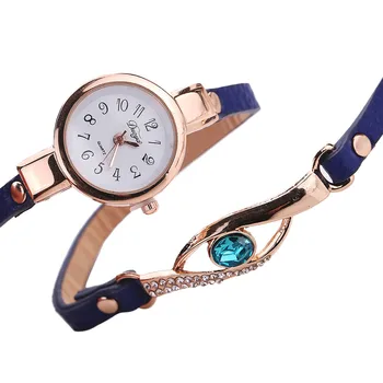 Nové Módne Ženy Hodinky Oko Drahokam Luxusné Hodinky Ženy Zlatý Náramok Hodiniek Žena náramkové hodinky Quartz Reloj Mujer 2019 prúd
