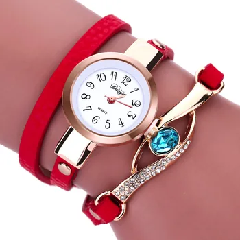 Nové Módne Ženy Hodinky Oko Drahokam Luxusné Hodinky Ženy Zlatý Náramok Hodiniek Žena náramkové hodinky Quartz Reloj Mujer 2019 prúd