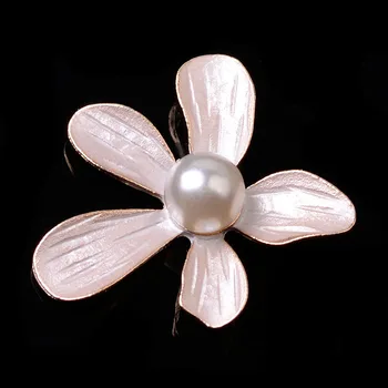 50pcs/veľa Zlatá/strieborná farba Pearl Živice Kvetinové Kúzlo Kvet Prívesky Na Oblečenie DIY Šperky, Takže Nájsť Kúzlo Príslušenstvo