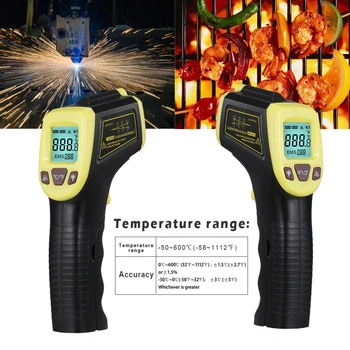 600℃ /1112℉ Pyrometer GM320S Infračervené Vysokej Teploty, Teplomer Priemysel K9FA
