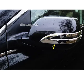 Na Honda CRV CR-V 2012 2013 Auto ABS Chrome Späť Spätné Spätné Bočné Zrkadlo Pásy Stick Výbava Panel 2 ks