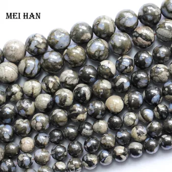 Meihan doprava Zadarmo, 8mm , 10mm , 12mm prírodná šedá opal llanite hladké kolo voľné korálky pre šperky DIY tvorby dizajnu alebo darček
