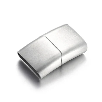 Nerezová Oceľ Magnetické Uzávery Kefa Otvor 16*5mm Kožené Kábel Pripojte Spona Magnet Pracky Náramok, Takže DIY Šperky Zistenia