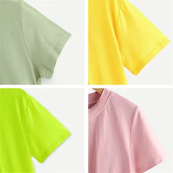 Elimiiya Plus veľkosť Kreatívy Slnečnice Print T Shirt Žena O-neck Tričko Žena Bežné Cartoon Tlačených Topy Tees женская футболка