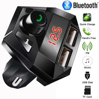 Súprava Hands-free Bezdrôtové pripojenie Bluetooth FM Transmitter LCD displej, Prehrávač MP3 USB Chargesr Prehrávač káblová Hands Free zaťaženie hlasitý odposluch