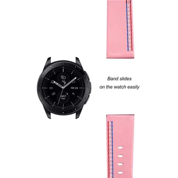 20 mm 22 mm pravá Koža Watchband pre Samsung Galaxy Sledovať 46 mm 42mm Výstroj S3 S2 pre huawei hodinky Šport Popruh Náhradné