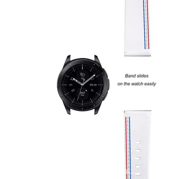 20 mm 22 mm pravá Koža Watchband pre Samsung Galaxy Sledovať 46 mm 42mm Výstroj S3 S2 pre huawei hodinky Šport Popruh Náhradné