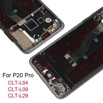 OLED Obrazovky Pre Huawei P20 Pro CLT-L29 L04 L09 Displej S Rámom Digitalizátorom. Montáž Obrazovke Náhradná Pre Huawei P20 Pro LCD