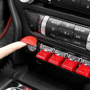 Engine Start/Stop Tlačidlo stredovej Konzoly Panel Tlačidlo Prepnúť Tlačidlo Krytu Výbava pre Ford Mustang-2017