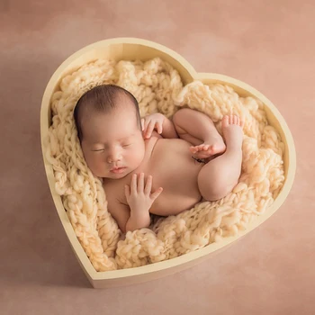 Don&Judy 2019 Nové Drevené Láska Srdce Box Rekvizity pre Novorodenca Fotografia Príslušenstvo Predstavuje Prop Studio Streľba Fotografia